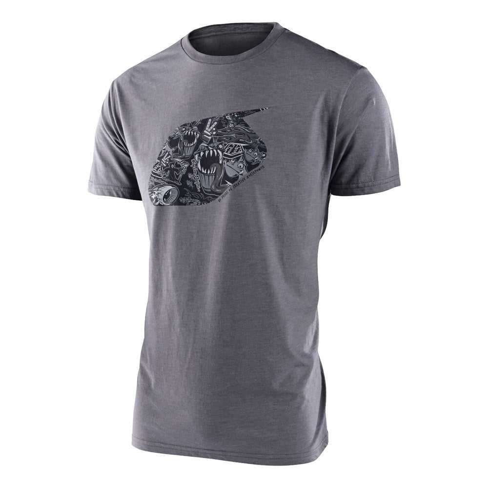 Troy Lee Designs, HISTORY SS T-Shirt HEATHER GREY