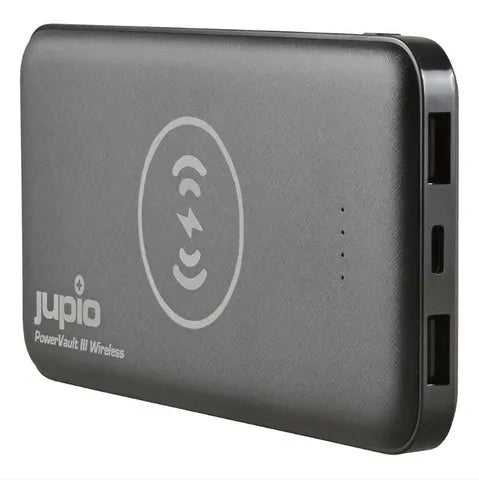 Jupio, JUPIO 10000MAH POWER BANK VAULT III 2-PORT USB & DRAHTLOS