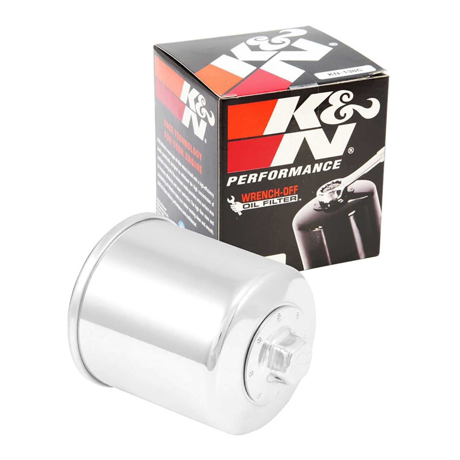 K&N, K&N Ölfilter – Chrom (HF138)