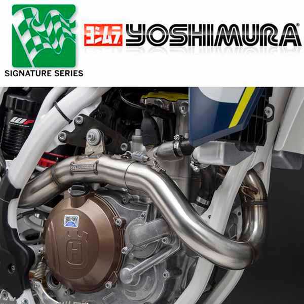 YOSHIMURA, KTM 450 SX-F 2016–2018/450XC-F 2017–2018 – Yoshimura Signature RS-4 Komplettsystem aus Edelstahl/Al/Carbon