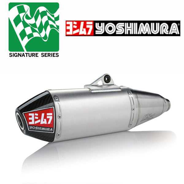 YOSHIMURA, Kawasaki KX250F 2018–2020 – Yoshimura RS-4 Edelstahl/Aluminium/Kohlefaser Signature Series Slip-On