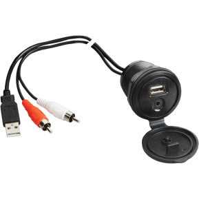 Power Sports Audio, POWER SPORTS AUDIO USB-SCHNITTSTELLE UND 1/8" ZUSATZ-EINGANGSBUCHSE